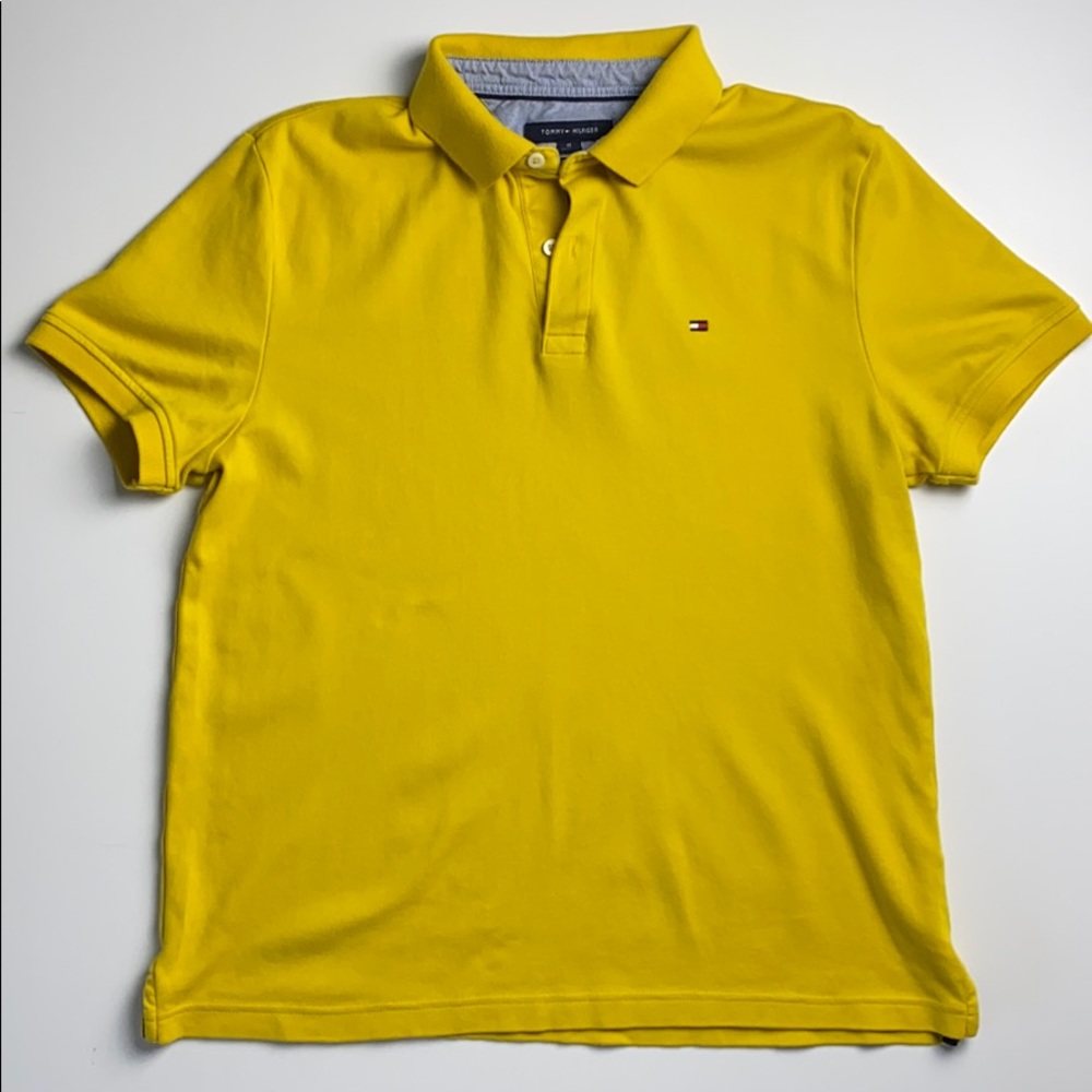 Tommy Hilfiger yellow t shirt